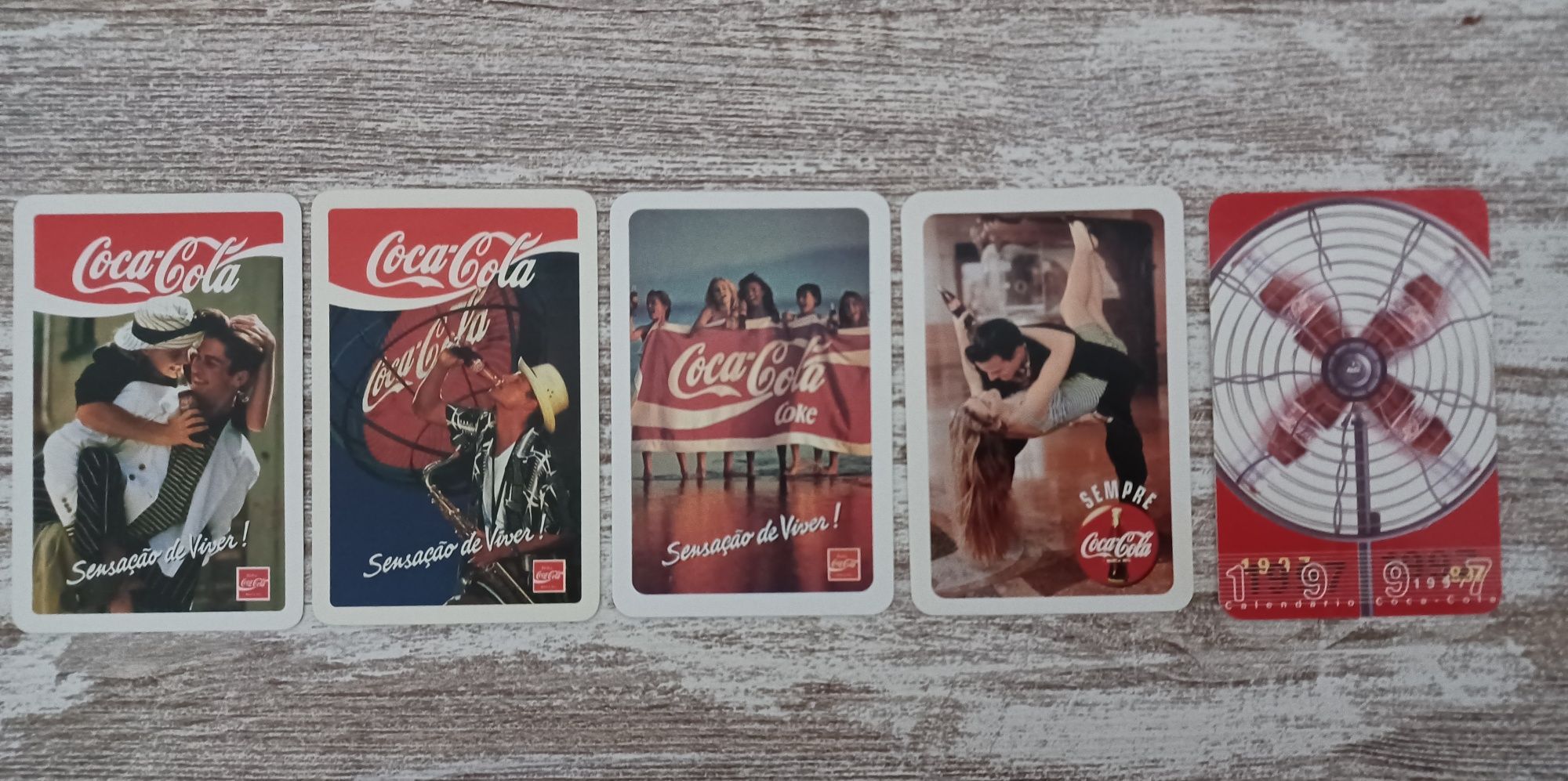 Calendários Coca-Cola anos 90