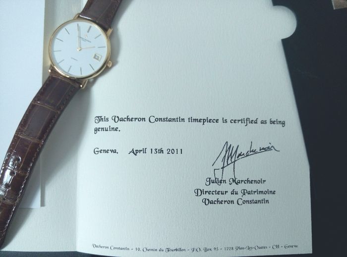 Vacheron Constantin Patrimony Yellow Gold 18K