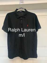 Ralph lauren polo czarna polówka meska M/L logo wyszywane stan B.dobry