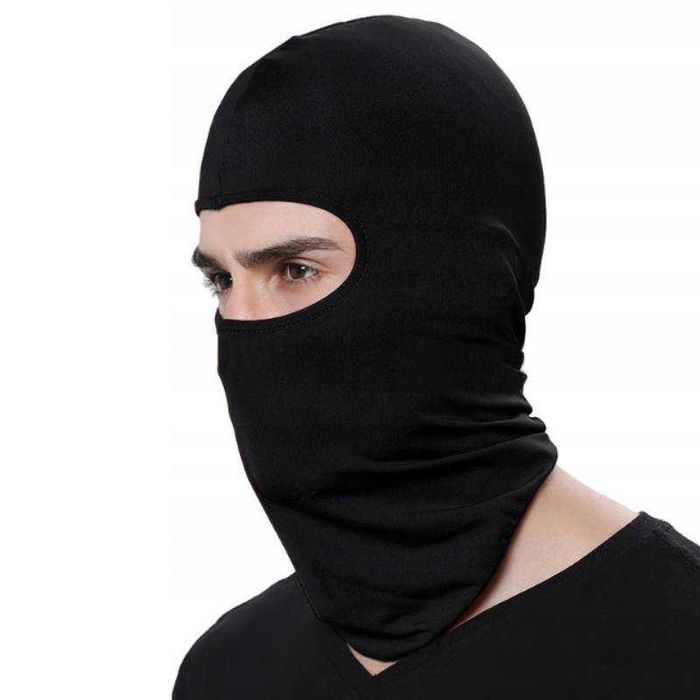 Kominiarka rowerowa elastyczna uniwersalna motocyklowa Czarna