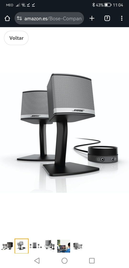 Colunas bose companion 3