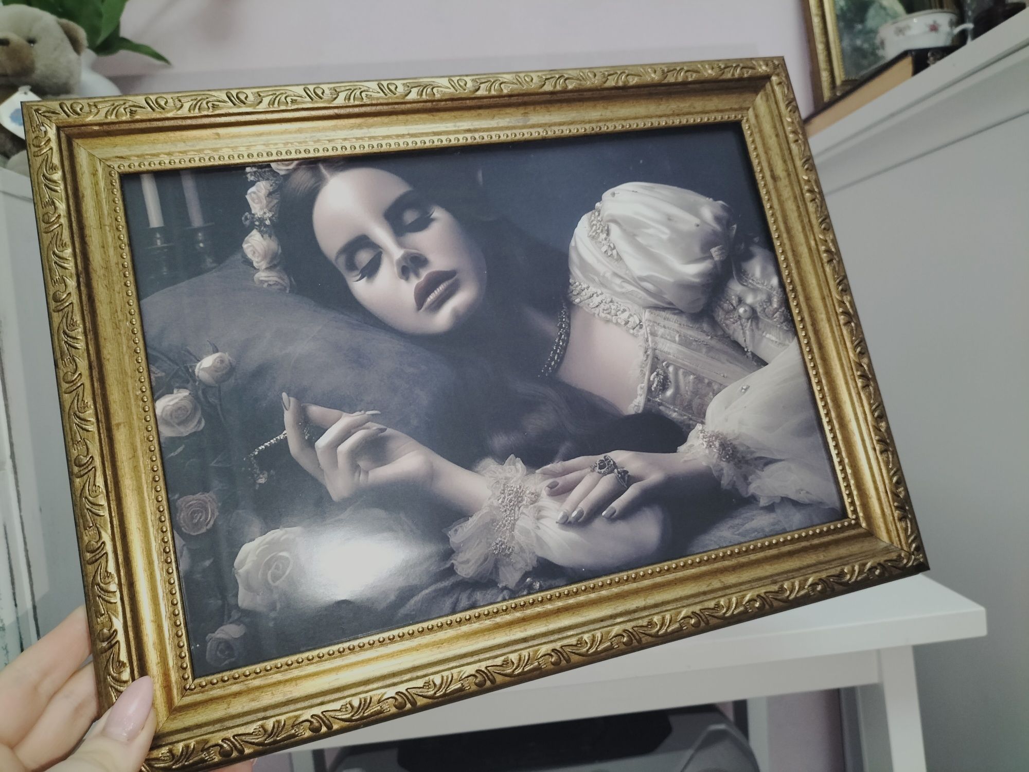Plakat a4 Lana Del Rey śpiąca królewna coquette dark academia