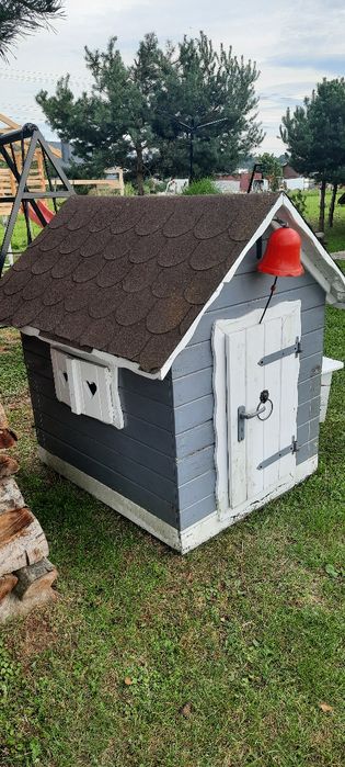 Domek dzieciecy drewniany plac zabaw