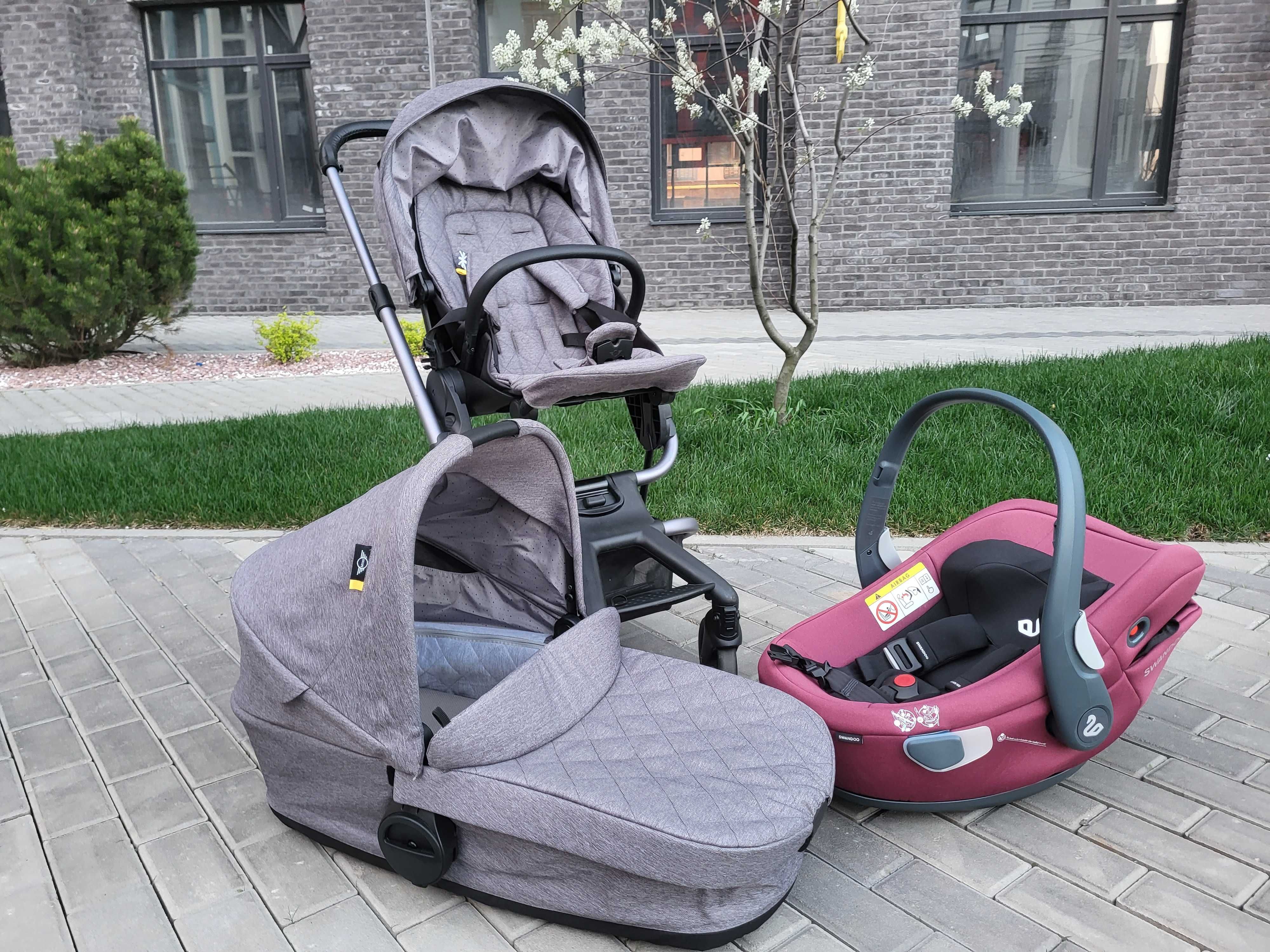 Коляска Easywalker Charley MINI Soho Grey FULL 2 в 1