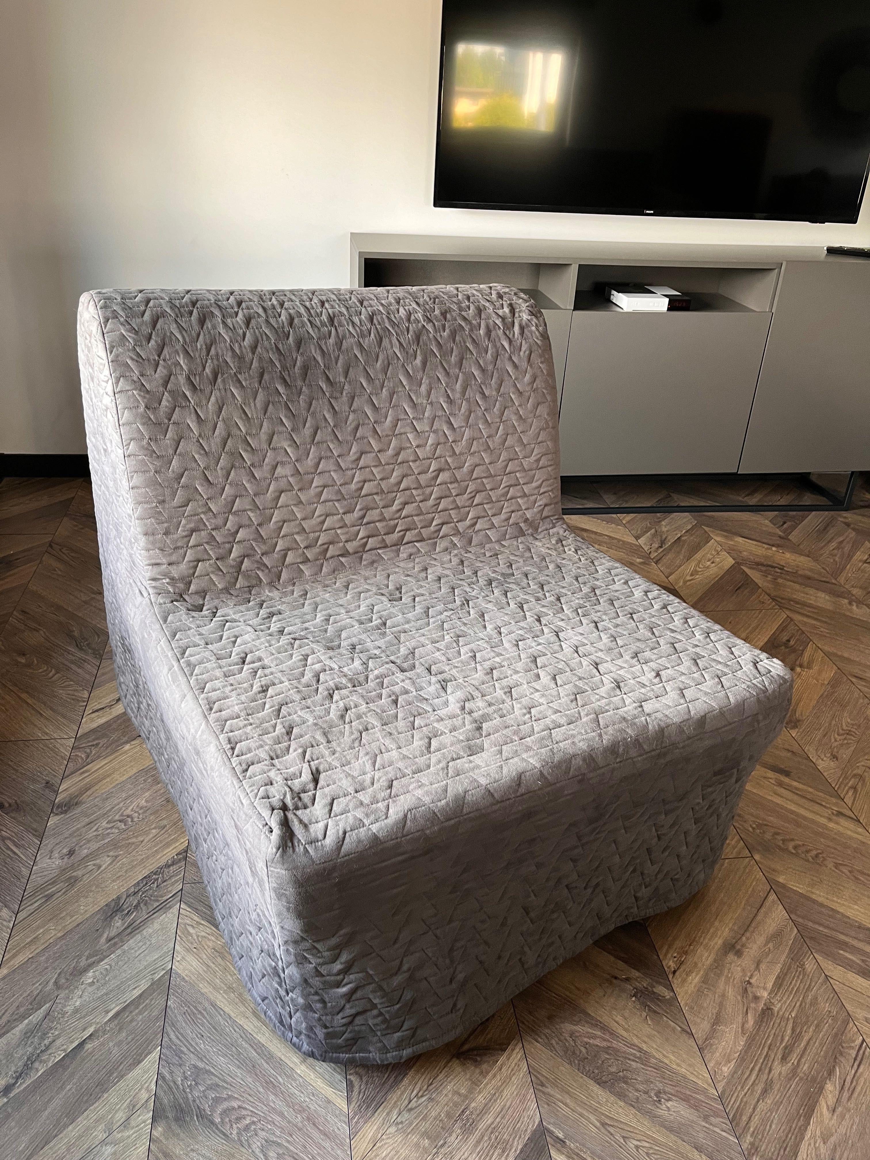 Fotel rozkładany Lycksele Ikea szary