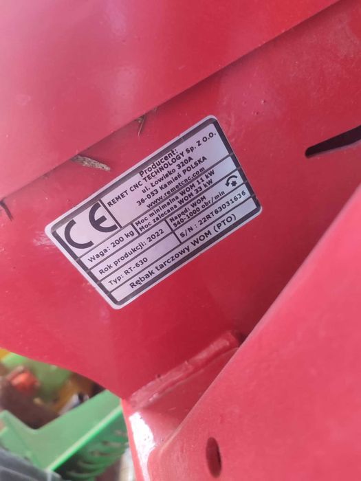 Rębak tarczowy do gałęzi Rt 630