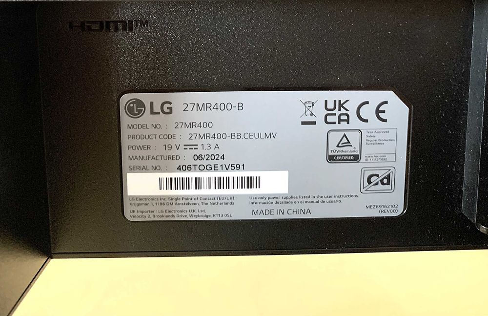 Monitor LG 27" 27MR400-B IPS FHD FreeSync 100Hz   Ainda com  Garantia