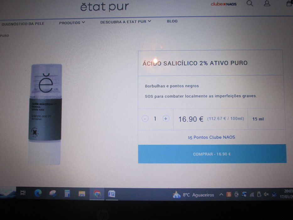 Etat Pur, Ácido Hialurónico e Ácido Salicílico - NOVO