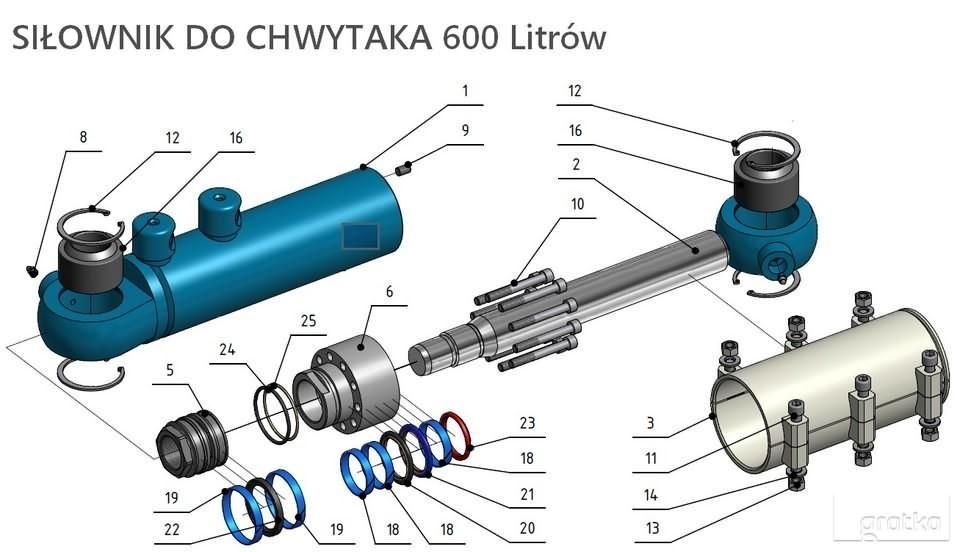 Naprawa regeneracja siłowników hydraulicznych, układy hydrauliczne