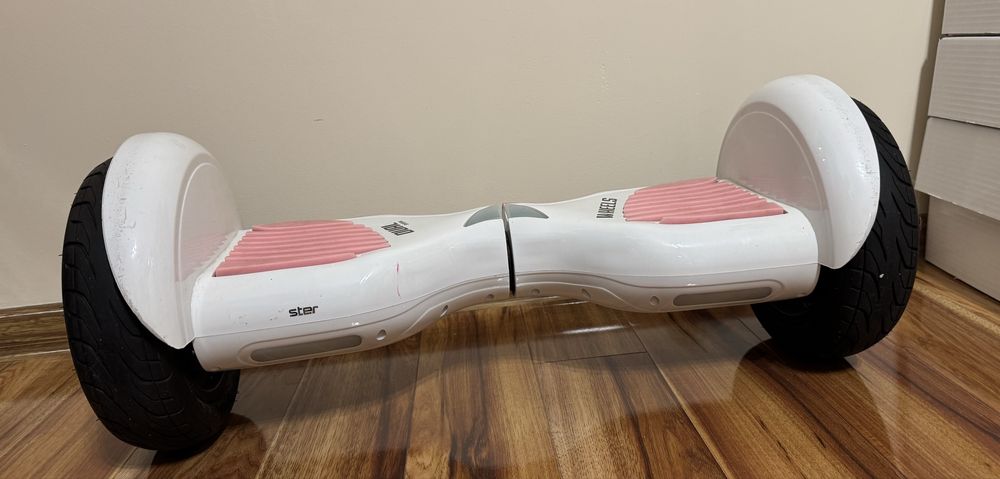 Elektryczna deskorolka SKYMASTER Wheels 11 Dual System Biało-różowy