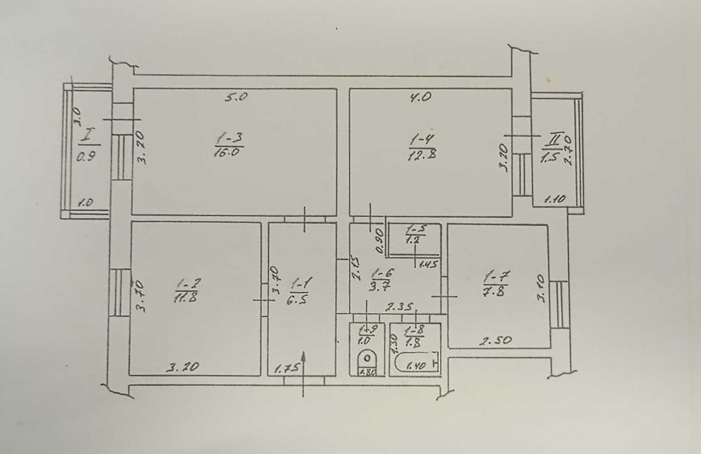 3-кімнатна квартира в центрі селища Арбузинка по вул. Центральна, 99
