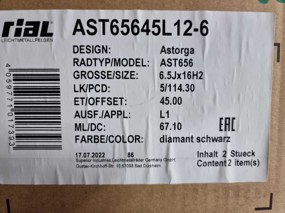 NOWE alufelgi RENAULT 16" 5x114,3 Captur Fluence Talisman Czarne