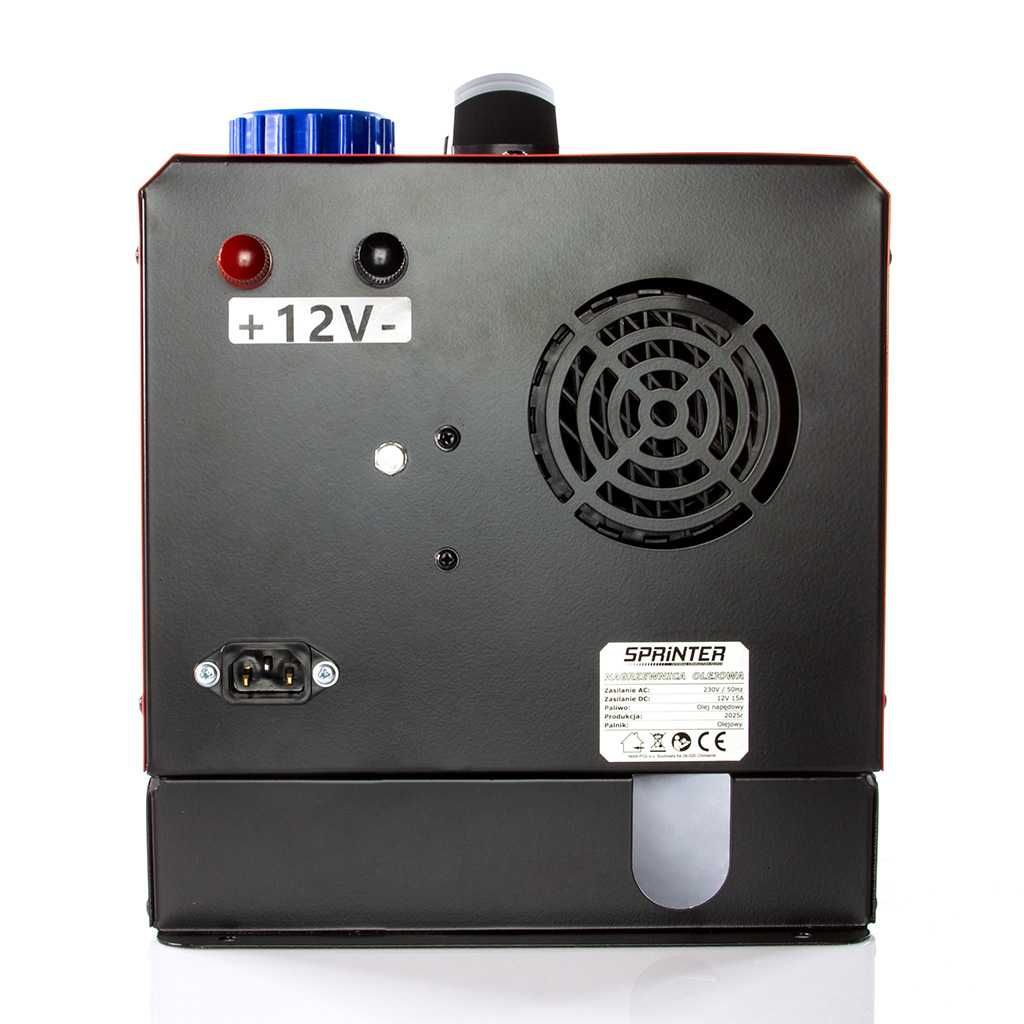 Nagrzewnica Olejowa Ogrzewanie 9kW Dmuchawa 12V230V zamknięta komora