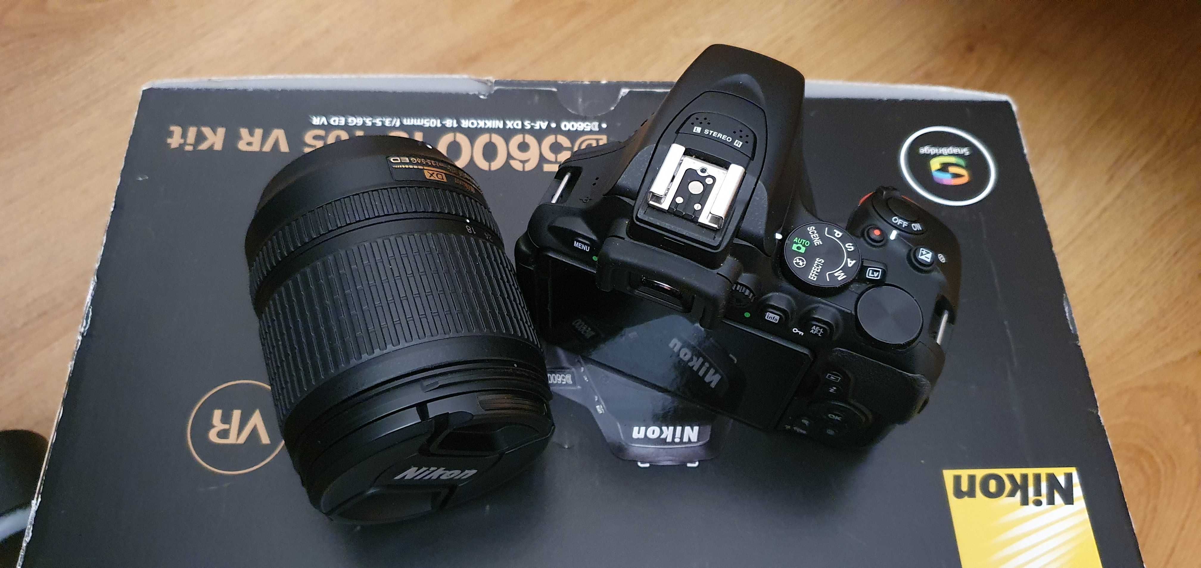 Lustrzanka Nikon D5600 + obiektyw Nikkor AF-S DX 18-105 mm f/3.5-5.6