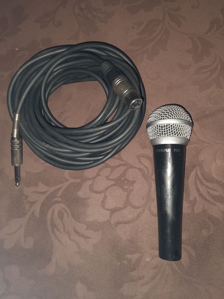 Мікрофон Shure 14a Made in Mexico. Шнур 10м. Оригінал