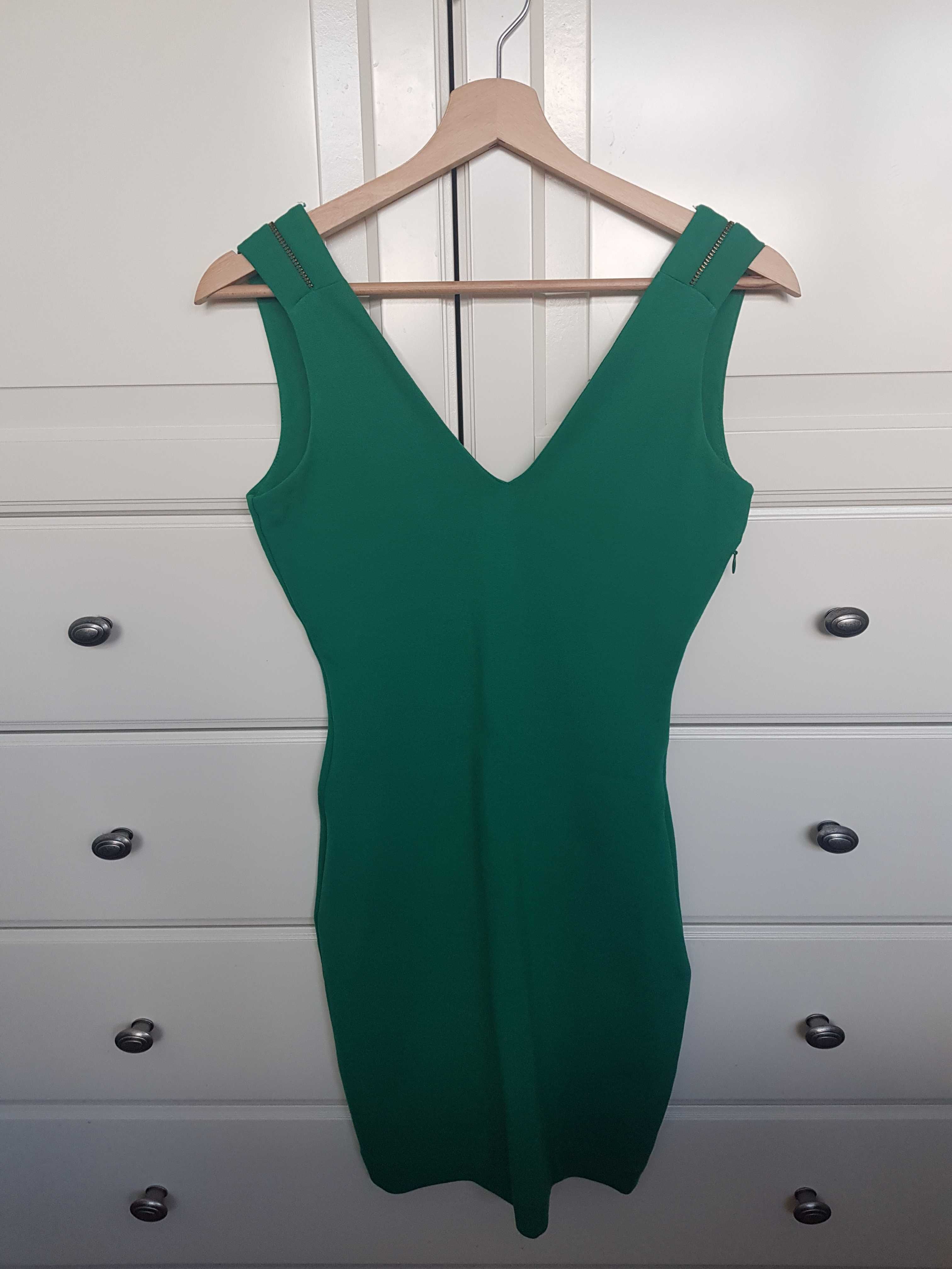Zielona krótka sukienka, XS