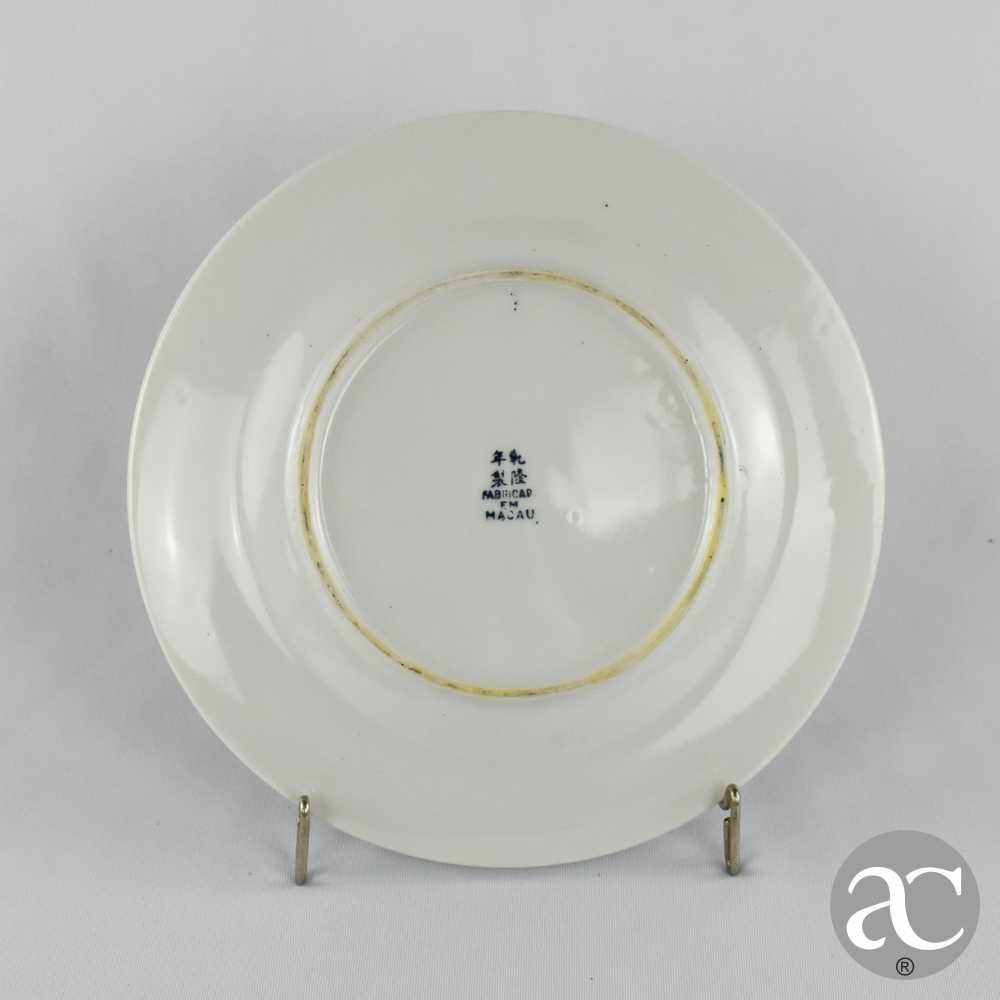 Prato porcelana da China, decoração Cantão, Circa 1970 - 21 cm