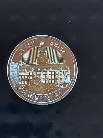 Moneta kolekcionerska 5zł Zamek Książ 2021