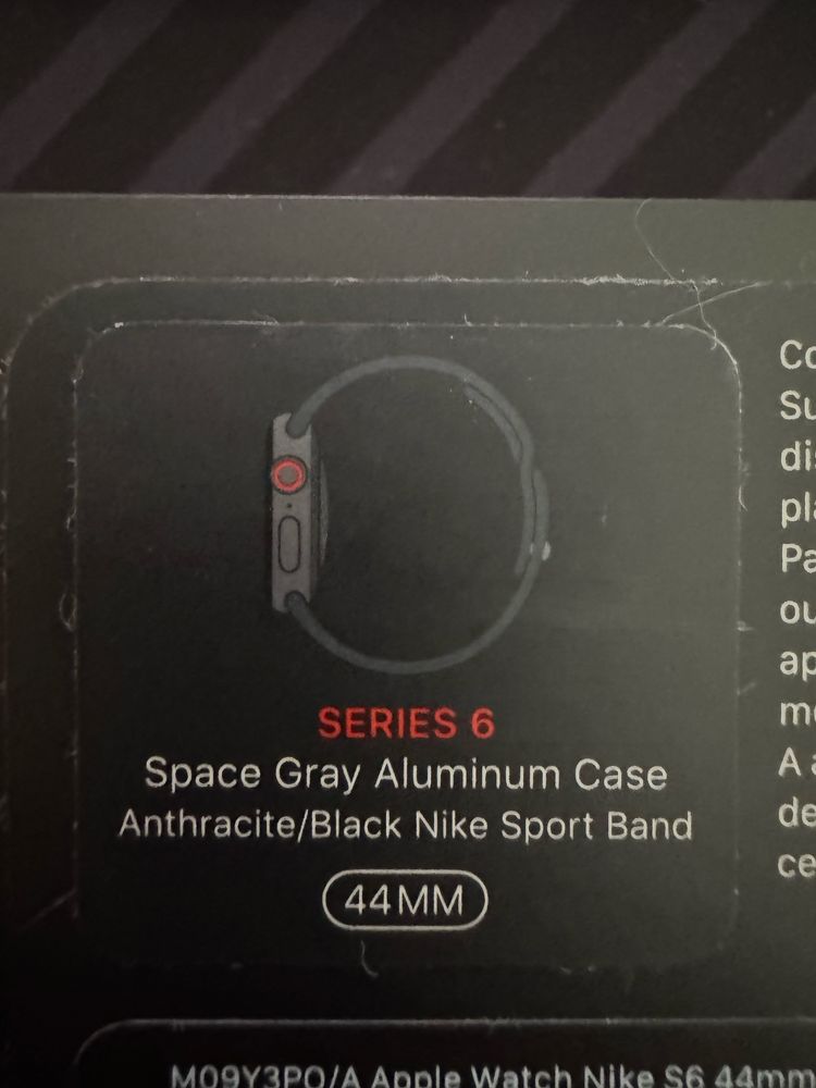 Apple Watch Series 6 44mm Nike Edition Space Gray (GPS e Cellutar)