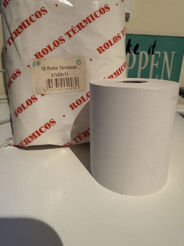 10 Rolos Papel Térmico 57*50*11