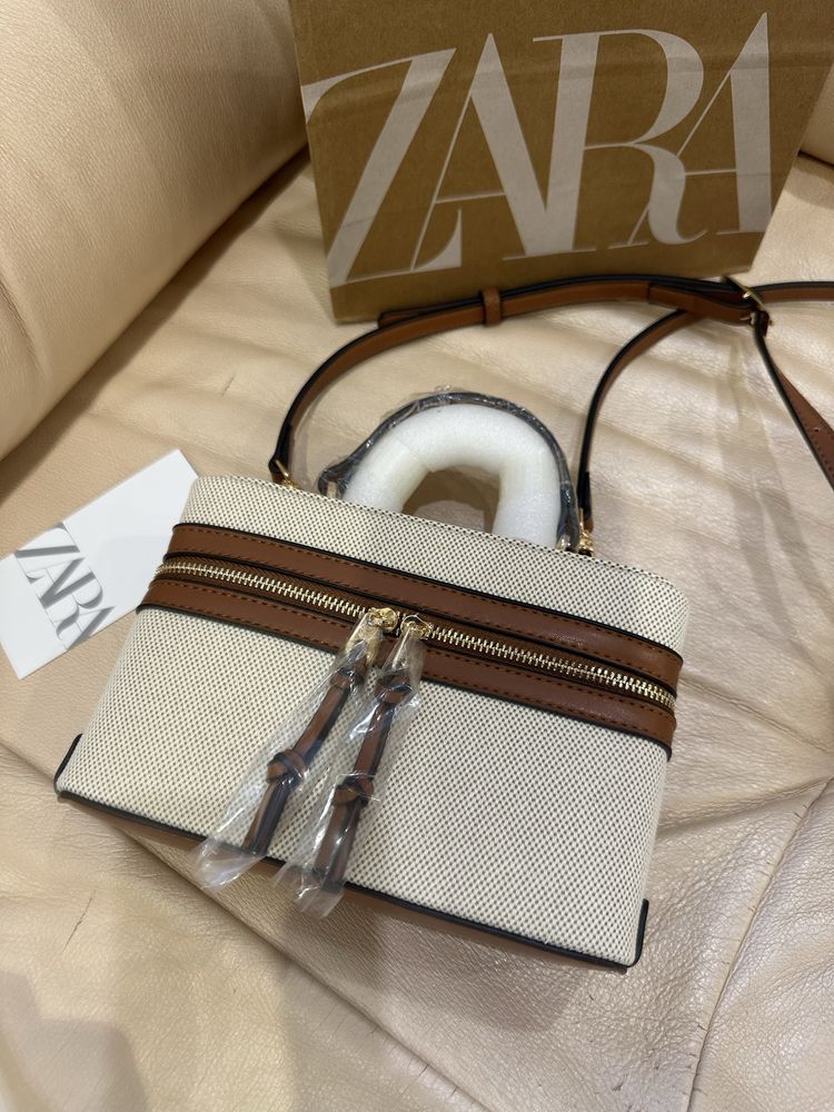 Трендова сумка Zara в наявності в 2 кольорах.