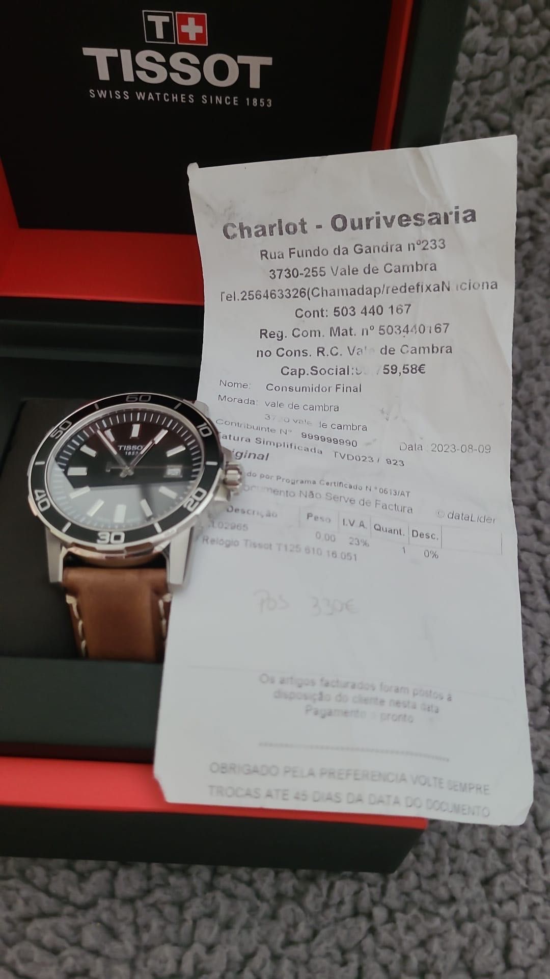 Relógio Tissot novo