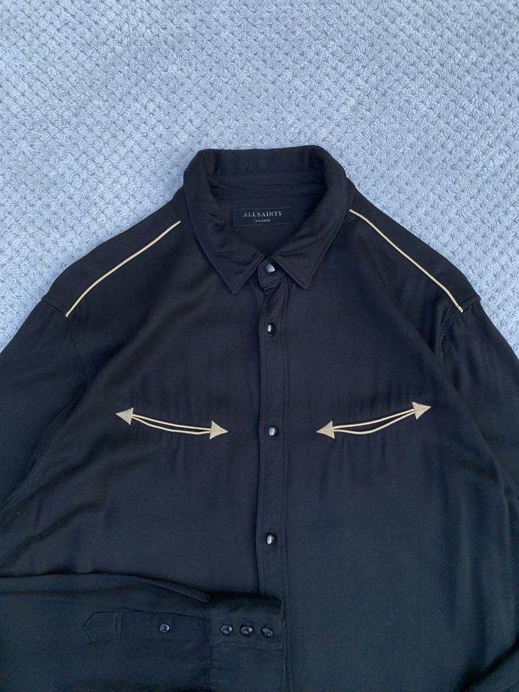 Allsaints Bounty Ls Shirt Allsaints Western Size:L/XL сорочка рубашка