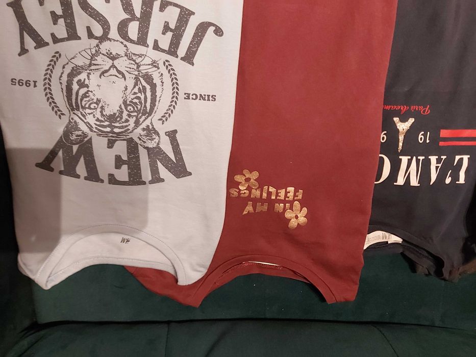 Zestaw 12x bluzka t-shirt długi rękaw hm 146-152