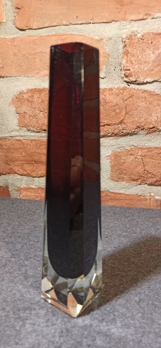 Flakon Wazon Murano tech. Sommerso Szafir oraz odcień karmazyn H 20,5