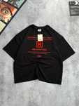 Футболка VETEMENTS Restricted черная Оверсайз