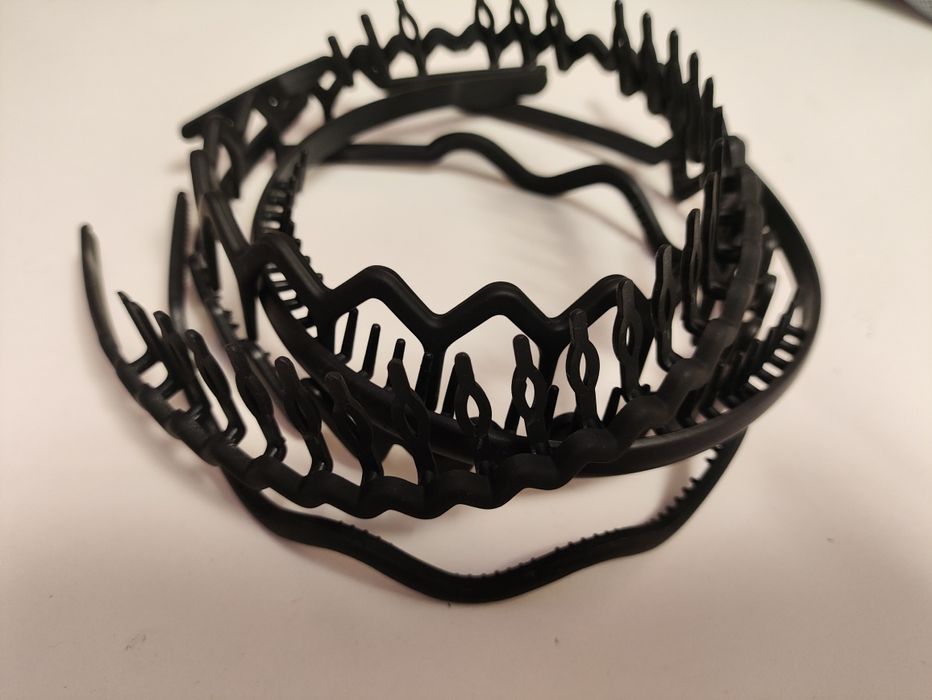 Nowe czarne opaski do włosów zestaw 5 sztuk