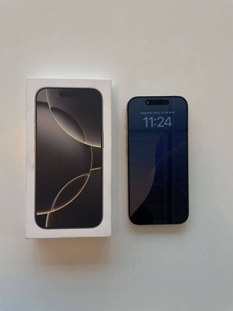 iPhone 16 Pro 256GB Natural Titanium - Como Novo, com Garantia