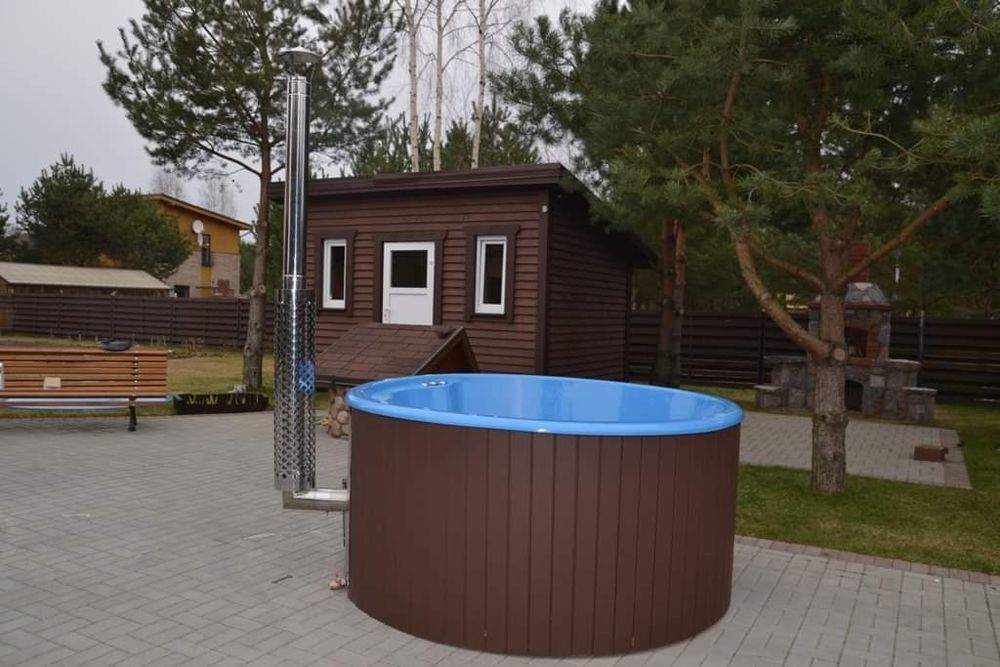 Gorąca beczka balia ogrodowa balia skandynawska jacuzzi hot tub