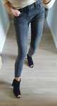 Mega jeansy Zara szary jeans size XS 34 skinny jeans