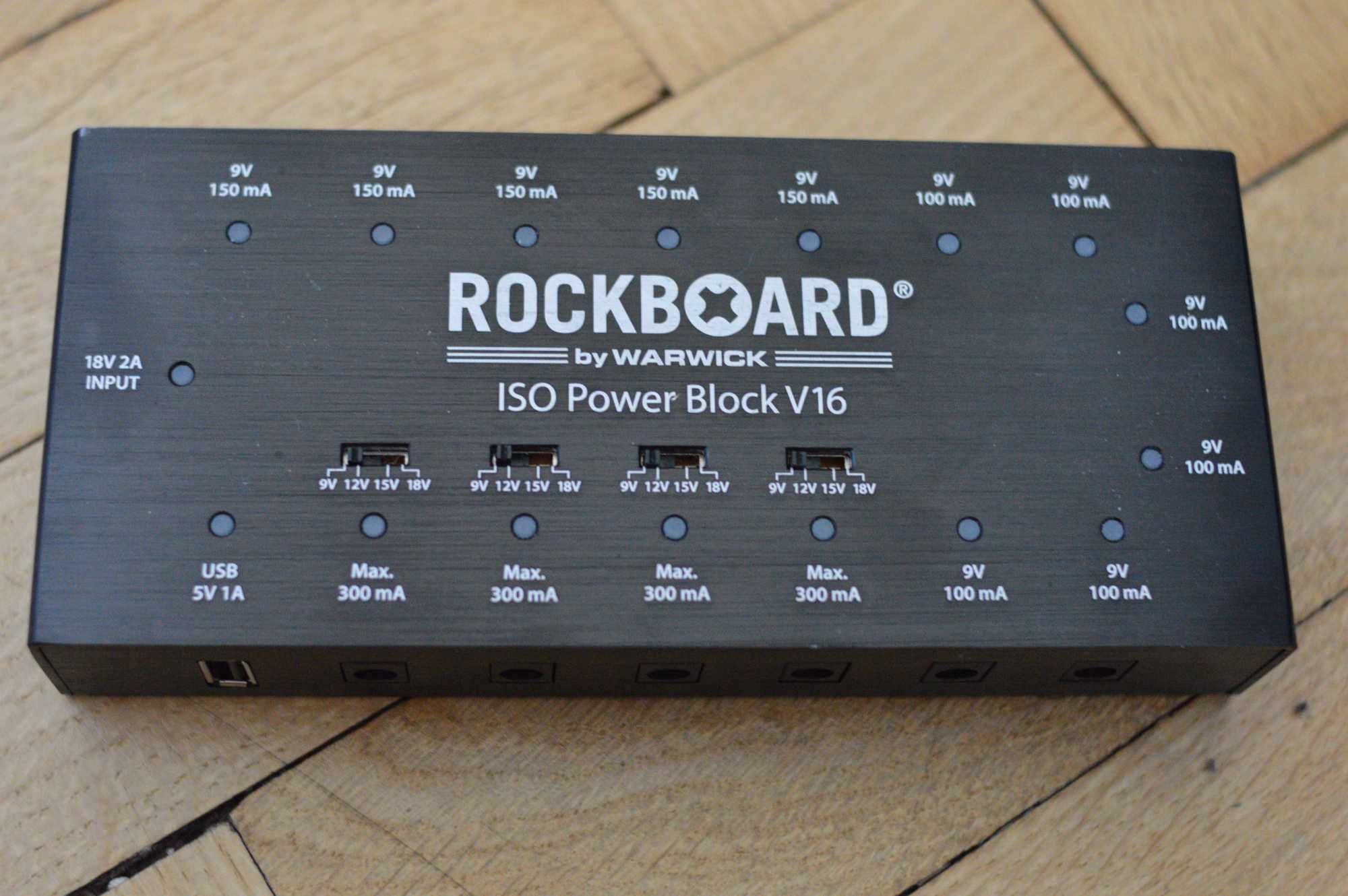 Zasilacz do efektów gitarowych Warwick RockBoard ISO Power Block V16