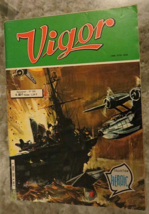 Livro BD Vigor "Le Danger de la Faim" Nº 255  Collection Héroic  1983