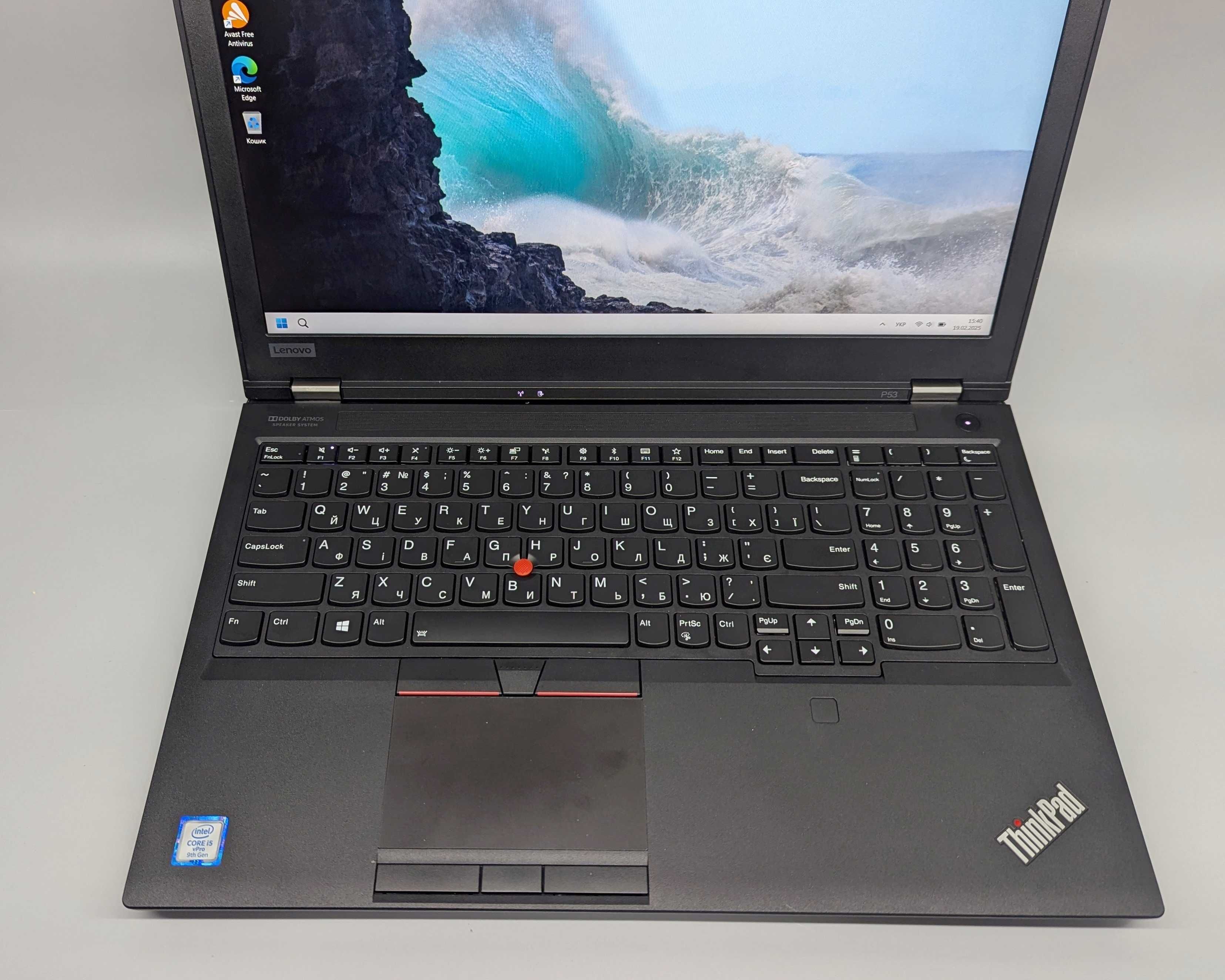 Lenovo Thinkpad P53/15.6"FHD IPS /Core i5-9400H /32 GB /256 GB/T1000