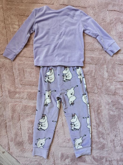Ciepła piżamka Muminki dla dziewczynki 98