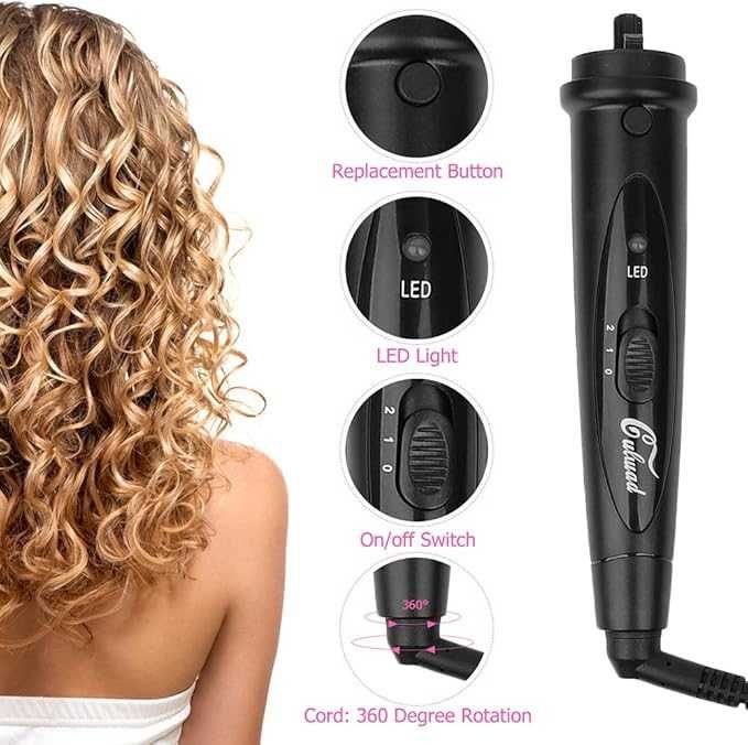 Culwad Curling Iron 3-w-1 zestaw lokówek do włosów ceramicznych
