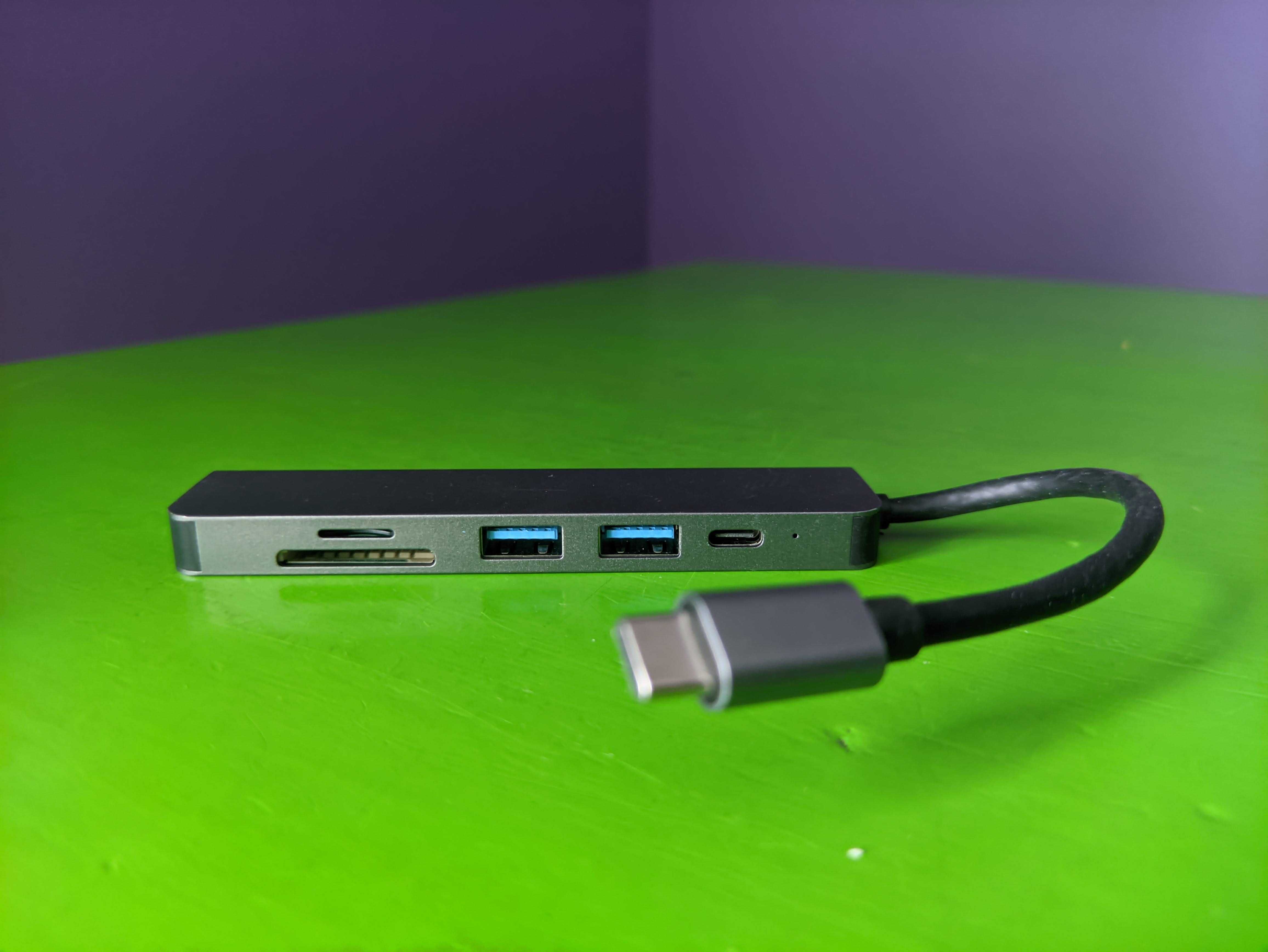 USB Type C PD 3.0 Хаб Перехідник для Apple Macbook 7 Портів кардрідер