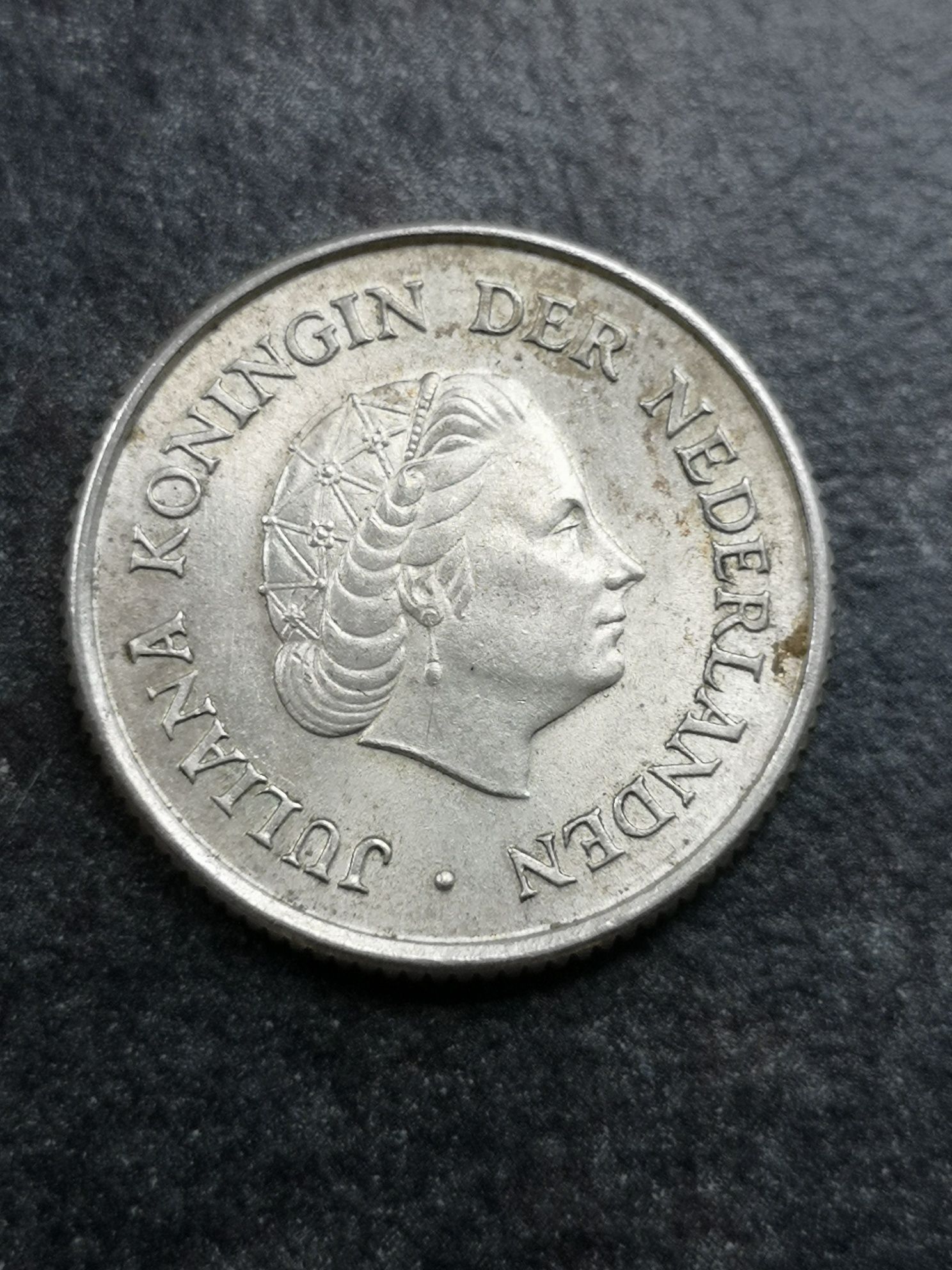 1/4 guldena Antyle Holenderskie 1963r. Srebro Ładne