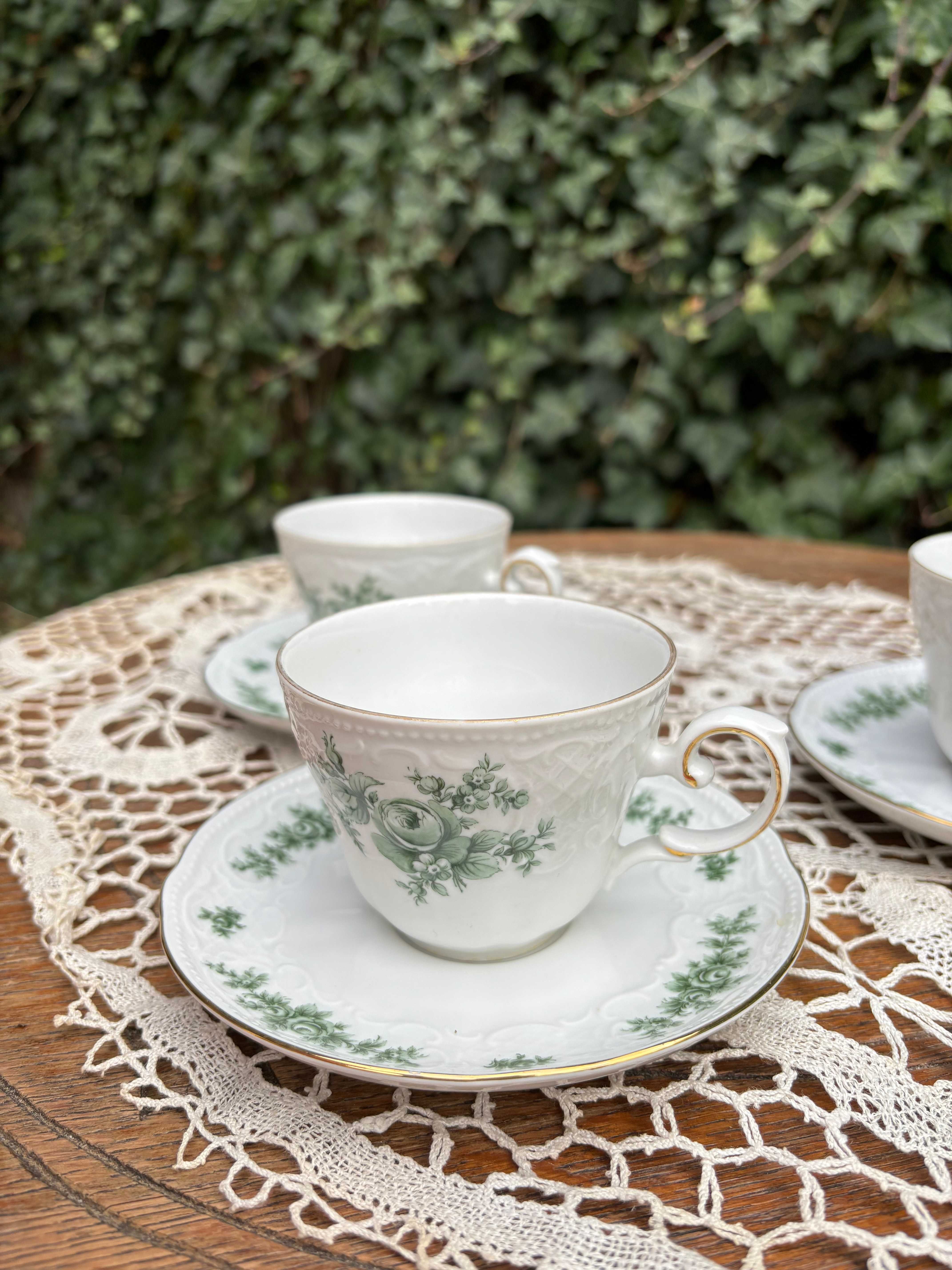Zestaw porcelany Seltmann Weiden Bavaria filiżanki porcelanowe