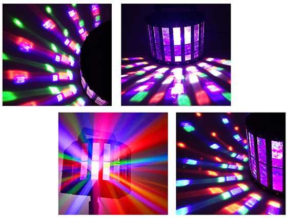 Efekt LED Derby 9x3W RGBW Mix kolorów + Pilot-Idealny efekt na Imprezy