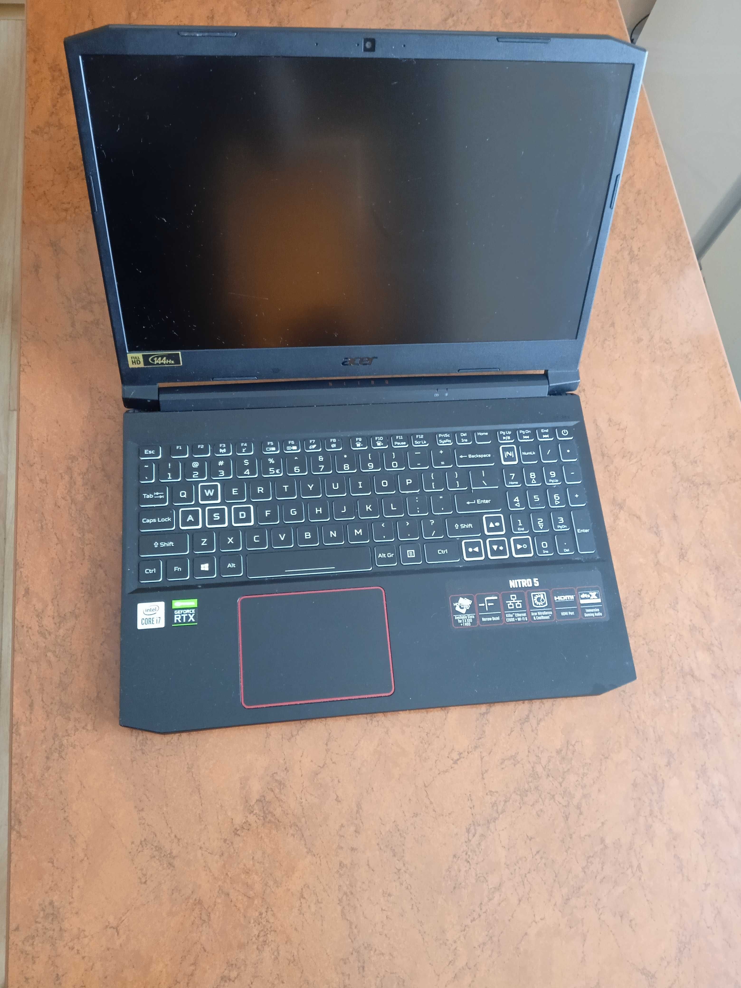 Laptop Acer nitro 5 rtx3060 i7/zamiana