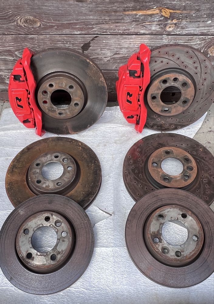 Zaciski ATE VW T5-T6 Biturbo + tarcze 340mm