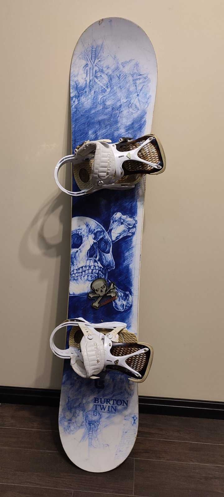 Сноуборд Burton з кріпленням і черевиками