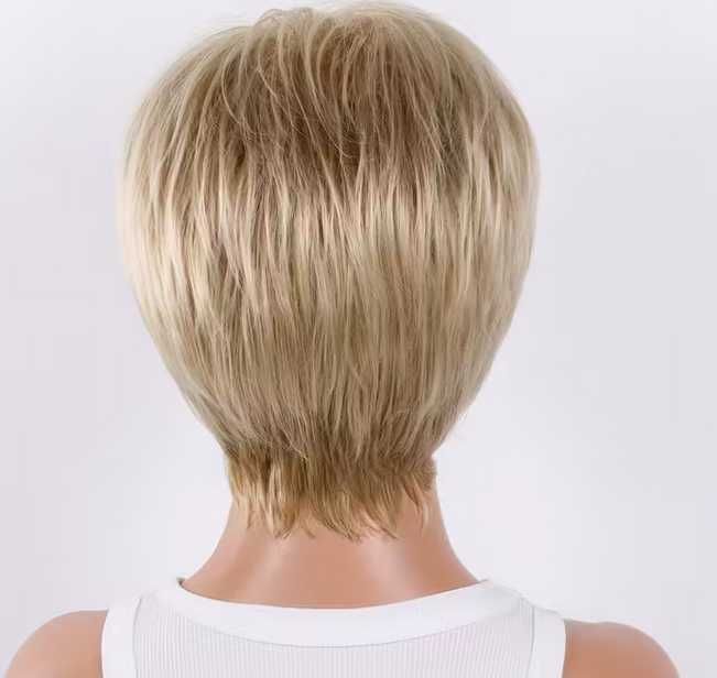 PERUKA - krótki BOB złoty blond