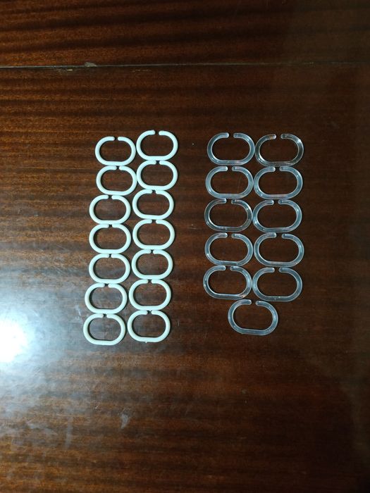 Кільця-гачки для штори у ванну кімнату