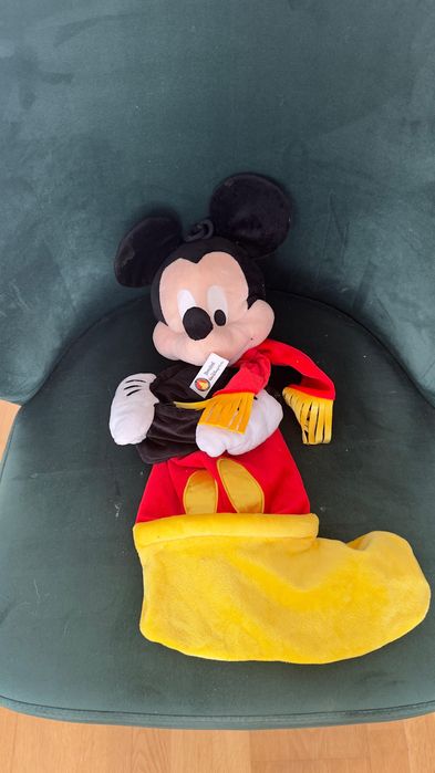 Peluche original do Mickey com manta – diretamente da Disney (EUA)