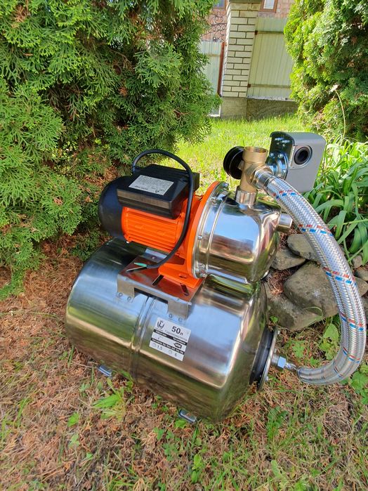 Насосна Станція 1,5 Кіловата Нержавійка (ТІЛЬКИ ДОСТАВКА ПОШТОЮ)